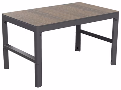 KETER stôl DECO LYON rattan - Walnut/grafit