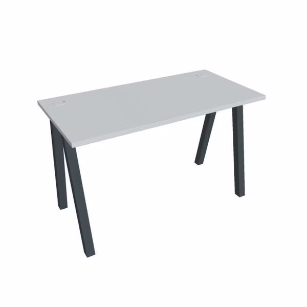 Pracovný stôl UNI A, 120x75,5x60 cm, sivá/čierna
