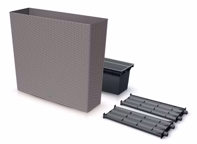 Vysoký hrudník RATO CASE s vložkou 77 cm - farba: mocca