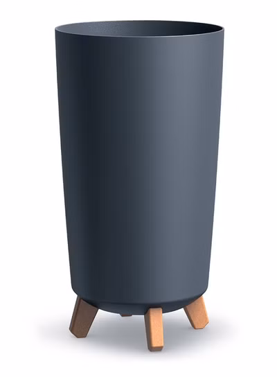 Kvetináč GRACIA TUBUS SLIM 23,9 cm - farba: antracitová