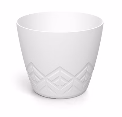 Kvetináč ARECO 19,8 cm - farba: biela