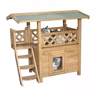 Pelech - búda pre mačky LODGE, 77x50x73cm