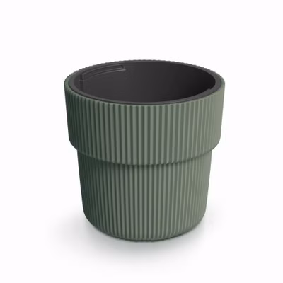 Kvetináč MILLY s vložkou 29,9 cm - farba: tmavozelená