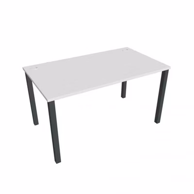 Pracovný stôl Uni, 140x75,5x80 cm, biela/čierna