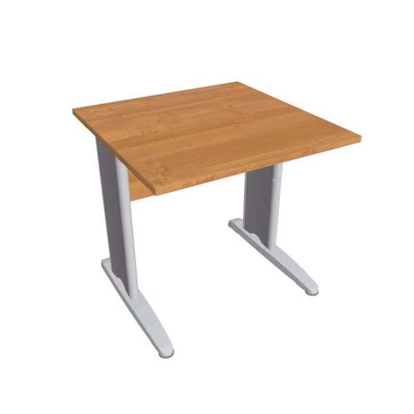 Pracovný stôl Cross, 80x75,5x80 cm, jelša/kov