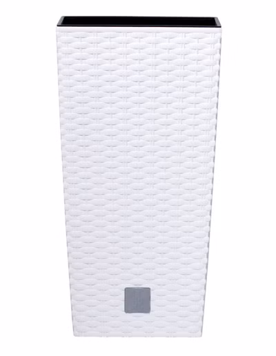 Kvetináč RATO SQUARE s vložkou 22,5 cm - farba: biela