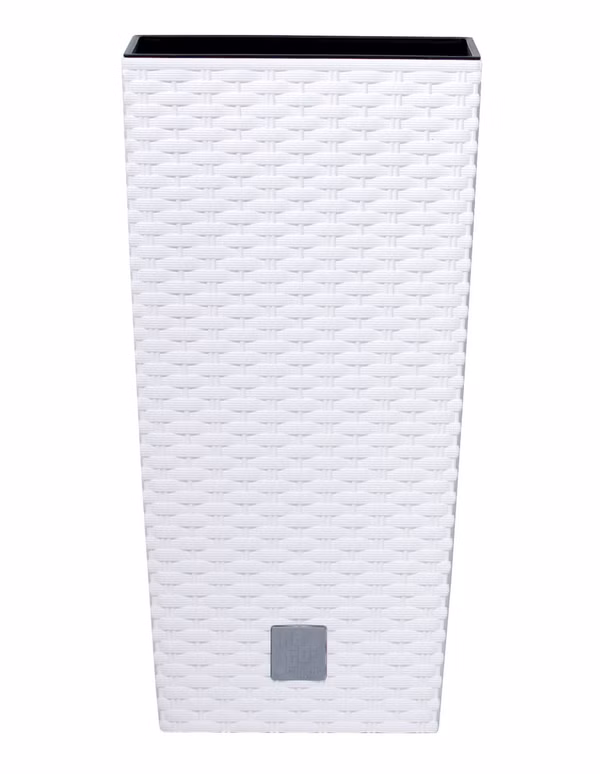 Kvetináč RATO SQUARE s vložkou 22,5 cm - farba: biela