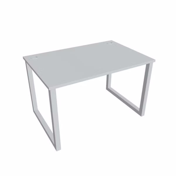 Pracovný stôl UNI O, 120x75,5x80 cm, sivá/sivá