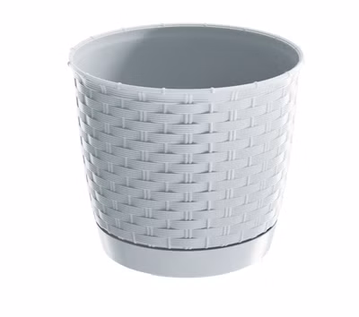 Kvetináč RATOLLA ROUND 25 cm - farba: biela