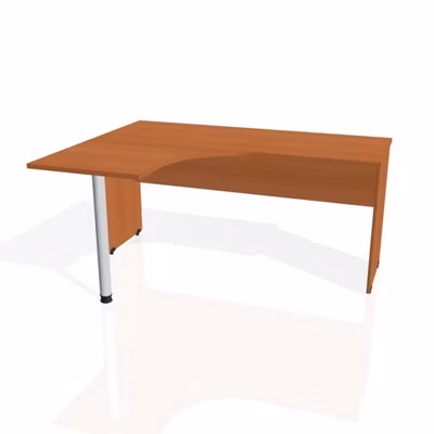 Pracovný stôl Gate, ergo, pravý, 160x75,5x120 cm, čerešňa/čerešňa