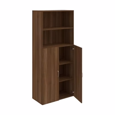 Policová skriňa Drive, 80x185x42 cm, orech/orech