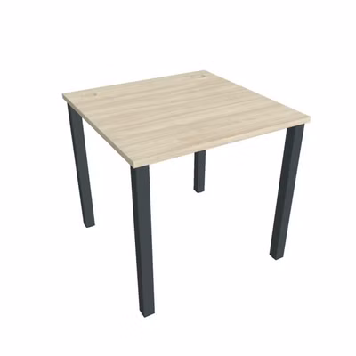 Pracovný stôl Uni, 80x75,5x80 cm, agát/čierna