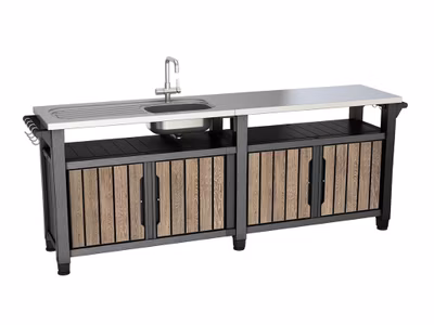 Grilovací stolík Keter UNITY Chef 415 l Ashwood
