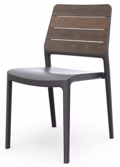KETER DECO PORTO kreslo - walnut/grafit