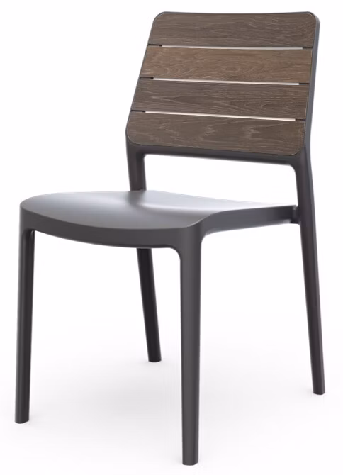 KETER DECO PORTO kreslo - walnut/grafit