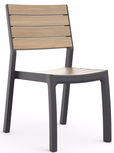 KETER DECO CORALE kreslo - Teak/grafit