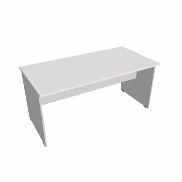 Rokovací stôl Gate, 160x75,5x80 cm, biely/sivá