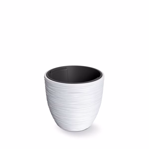 Kvetináč FURU s vložkou 29,8 cm - farba: biela