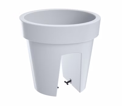 Kvetináč na zábradlie LOFLY RAILING 24,5 cm - farba: biela