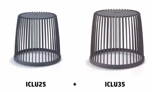 Sada 2 univerzálnych košov CLUBO 25+35l - farba: antracitová