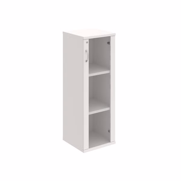 Policová skriňa Strong, zámok, P, 40x115,2x40 cm, biela/biela