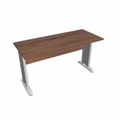 Pracovný stôl Cross, 140x75,5x60 cm, orech/kov