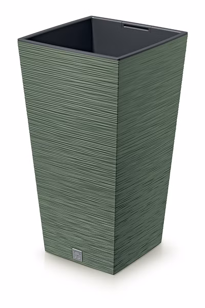 Kvetináč FURU SQUARE 20 cm - farba: zemito zelená