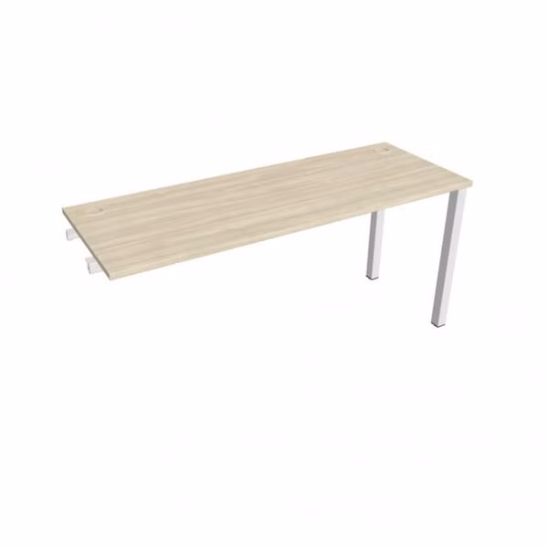 Pracovný stôl Uni k pozdĺ. reťazeniu, 160x75,5x60 cm, agát/biela