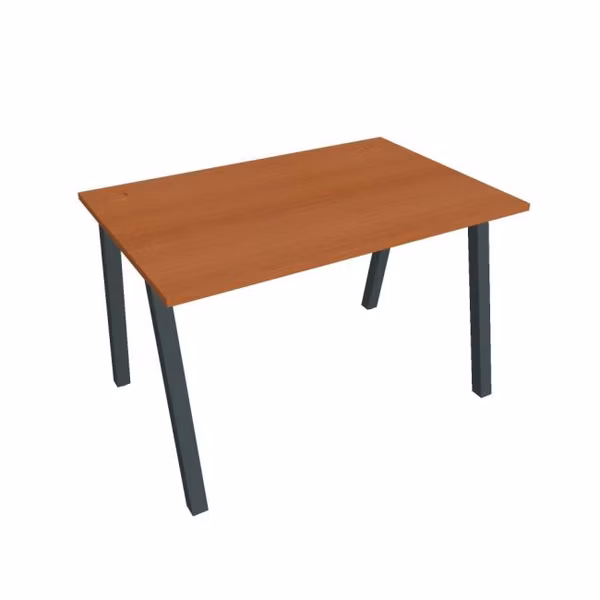 Pracovný stôl UNI A, 120x75,5x80 cm, čerešňa/čierna