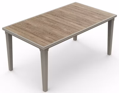 KETER DECO FUTURA stôl - Ashwood/Cappuccino