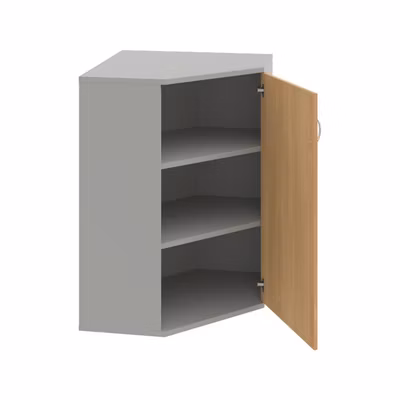 Policová skrinka P Strong, 80x115,2x40 cm, dub/sivá