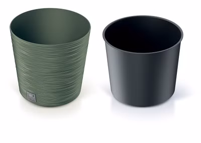 Kvetináč FURU ROUND 30 cm - farba: zemito zelená