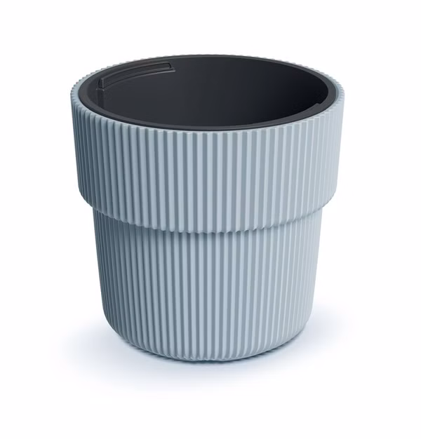 Kvetináč MILLY s vložkou 29,9 cm - farba: svetlosivá
