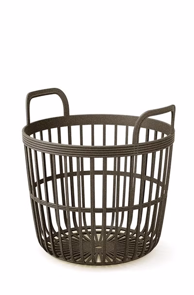 Kôš s držadlami ZOE BASKET ECO WOOD 36,4 cm - farba: káva ECO
