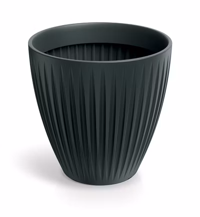 Kvetináč LATIA ROUND MIDL 48 cm - farba: antracitová