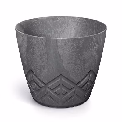 Kvetináč ARECO BETON EFFECT 29,5 cm - farba: marengo