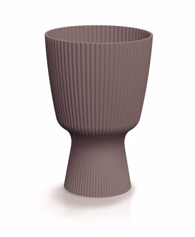 Kvetináč MILLY ROUND 18,8 cm - farba: marsala