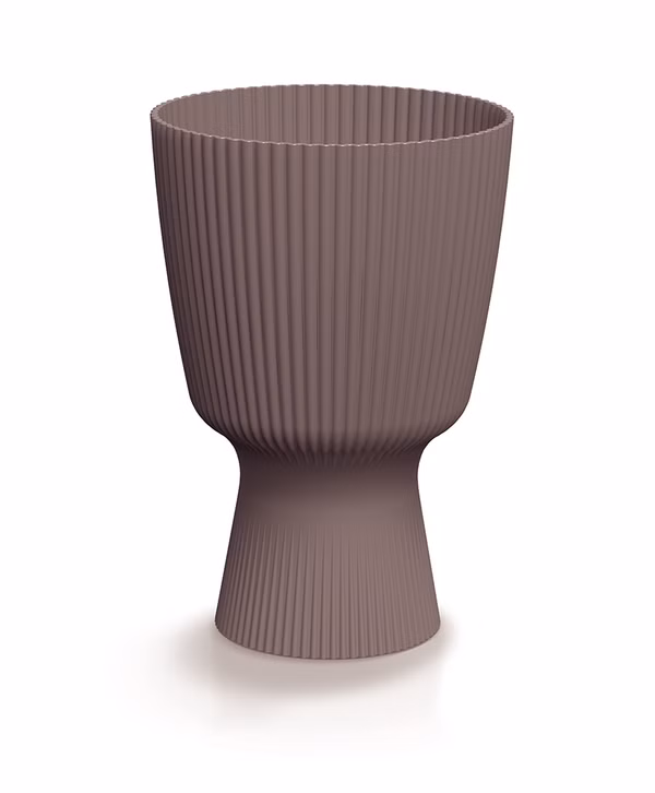 Kvetináč MILLY ROUND 18,8 cm - farba: marsala