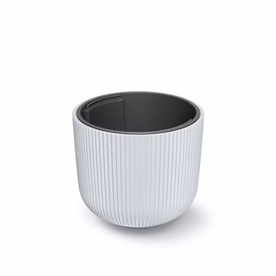 Kvetináč MILLY s vložkou 29,8 cm - farba: biela