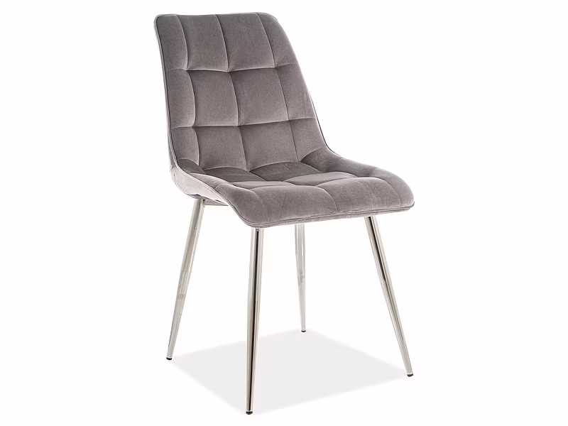 CHIC VELVET CHROM stolička