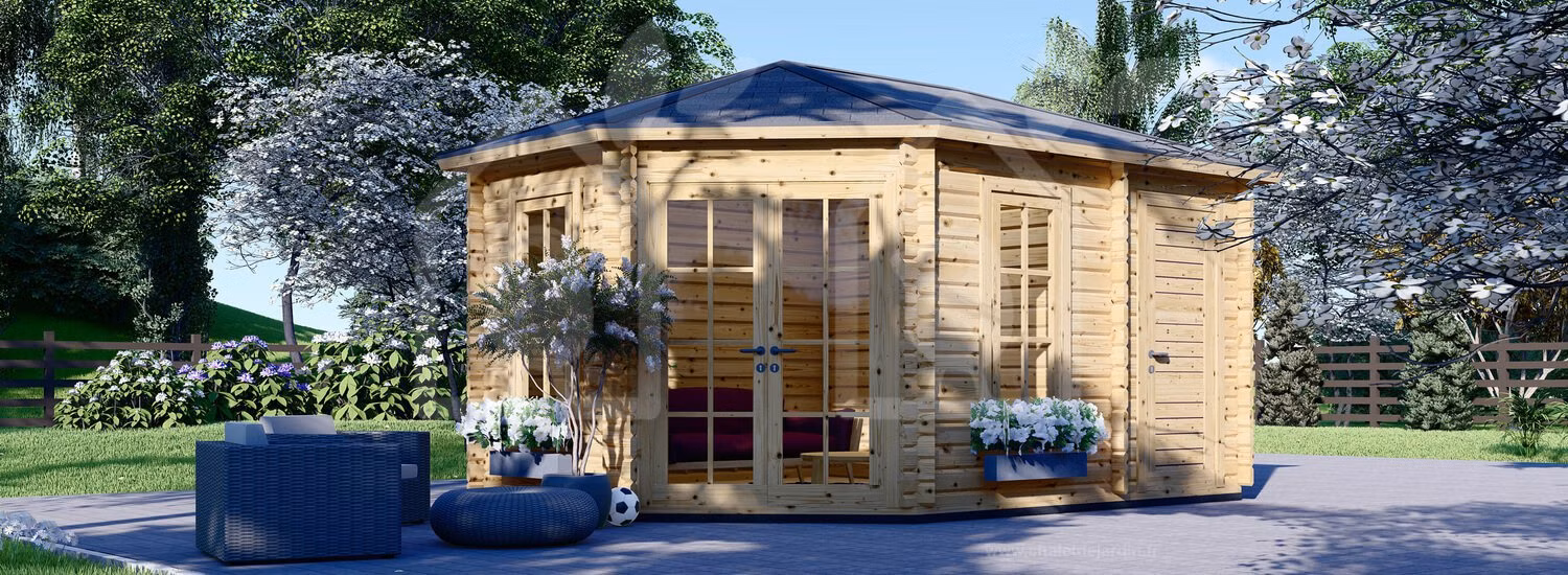 Holzgartenhaus KIM 5m x 3m 15 m² (44 mm)