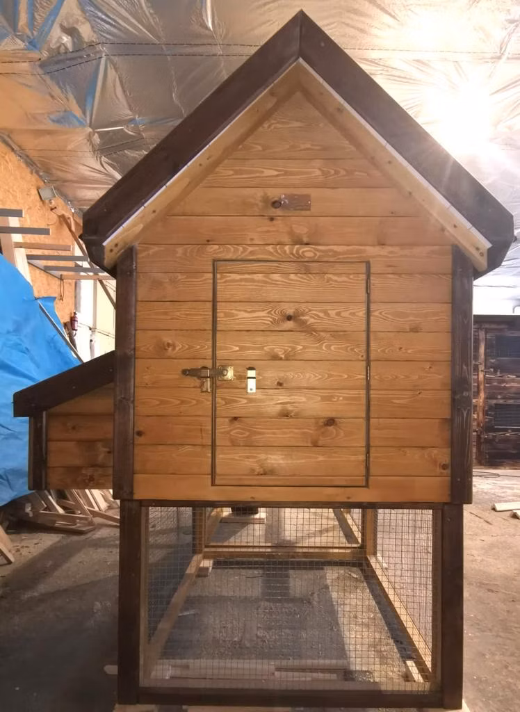 Hühnerstallhaus + Koppel aus Holz