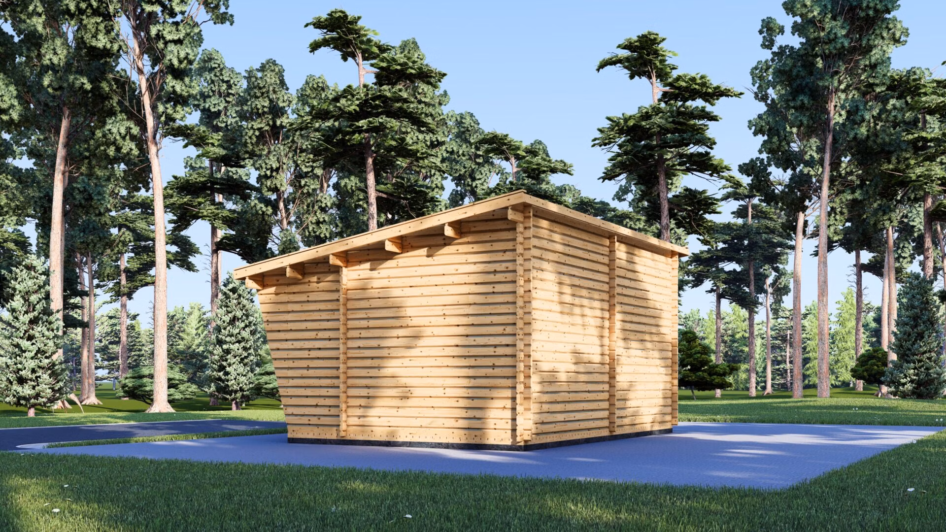 Drevený záhradný domček HORTA 6m x 3m