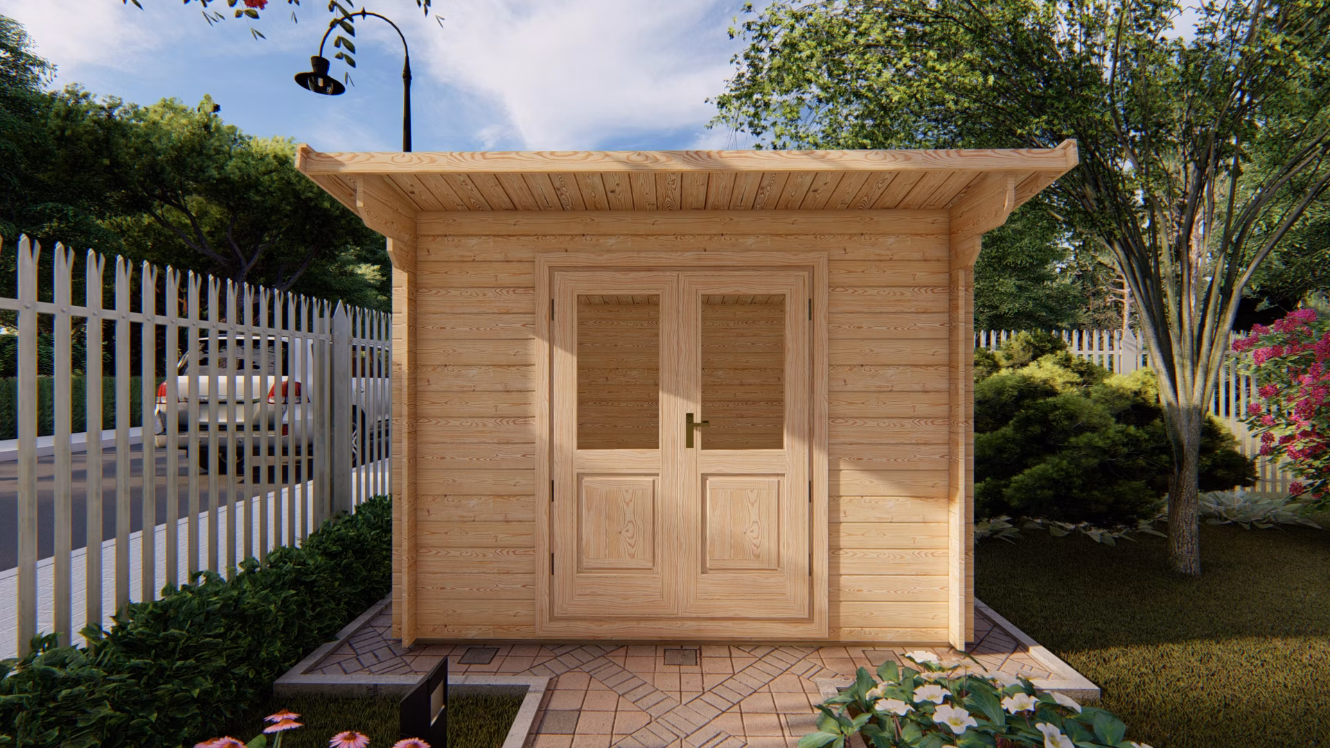 Fa kerti ház Edith 3m x 2m (28 mm)