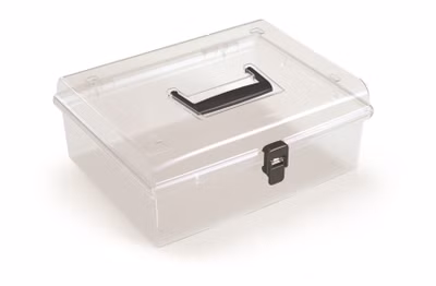 Plastový organizér NUF LOW 292x250x116 mm - farba: čierna