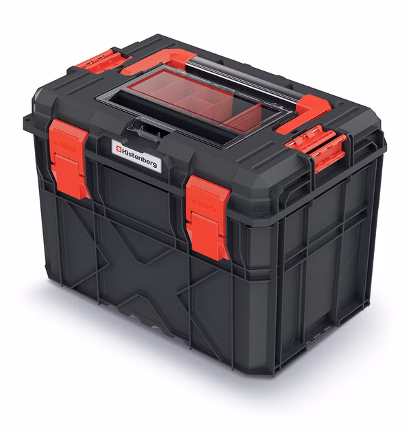 Kufrík na náradie X BLOCK ALU LOG 546x380x407 mm - farba: čierna