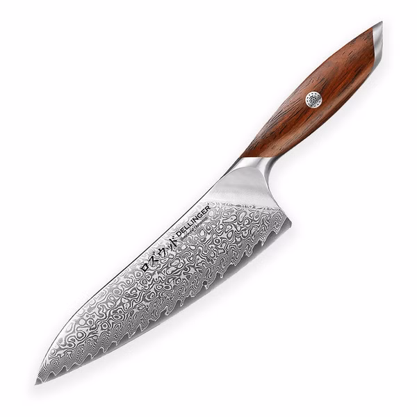 Nôž Dellinger kuchynský Chef/Gyuto 210 mm Rose Wood Damascus®