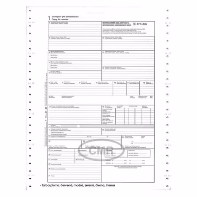 CMR-5 listov, A4, samoprepis na tabelačnom papieri SK/DE, 350 ks
