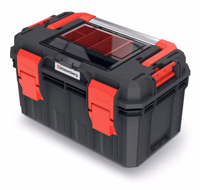 Kufrík na náradie s organizérom vo veku, kovová rukoväť S BLOCK ALU LOG 450x280x264 mm