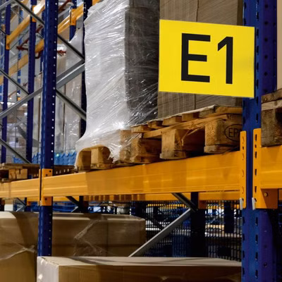 Magnetické značenie uličky A4, na šírku, transparentné Magnetické značenie uličky